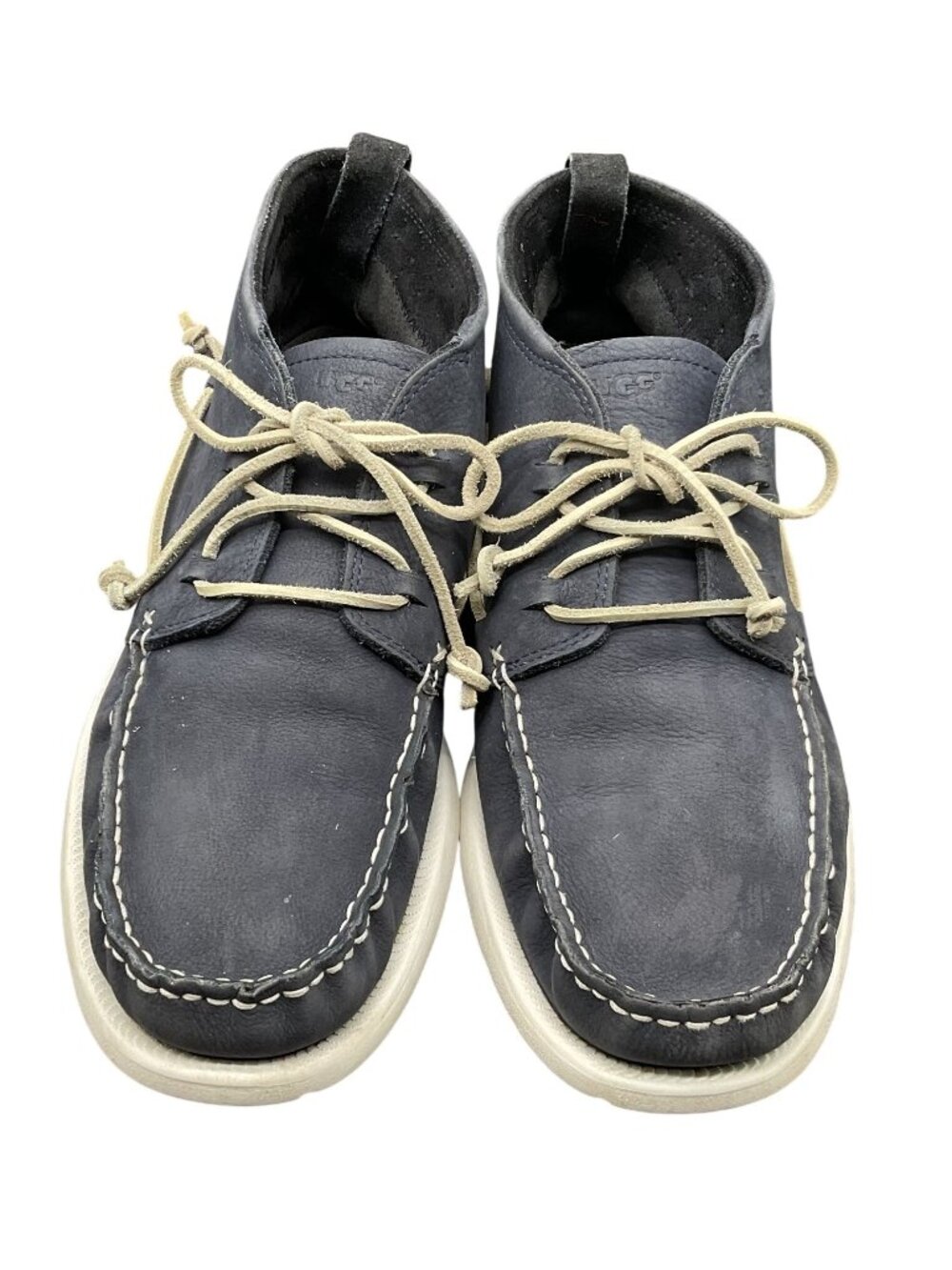 Ugg Blue Suede Chucka Shoes Sz 12 Moc Beach Leather Style# 10015002 Mens